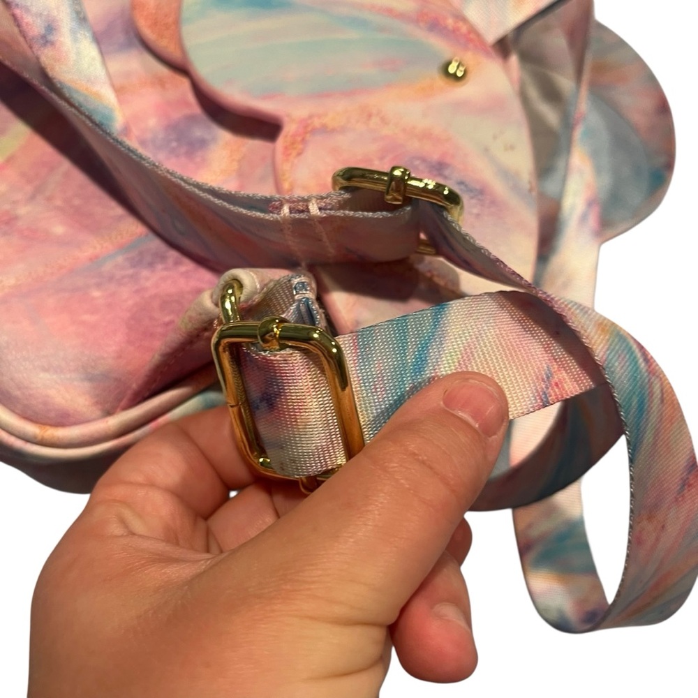 Betsy Johnson Pastel Pink Blue Small Butterfly Wings Backpack‎ Bag Fairy Wings - Picture 6 of 10